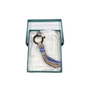 Buscemi Keyholder Fringe Fog Royal Leather