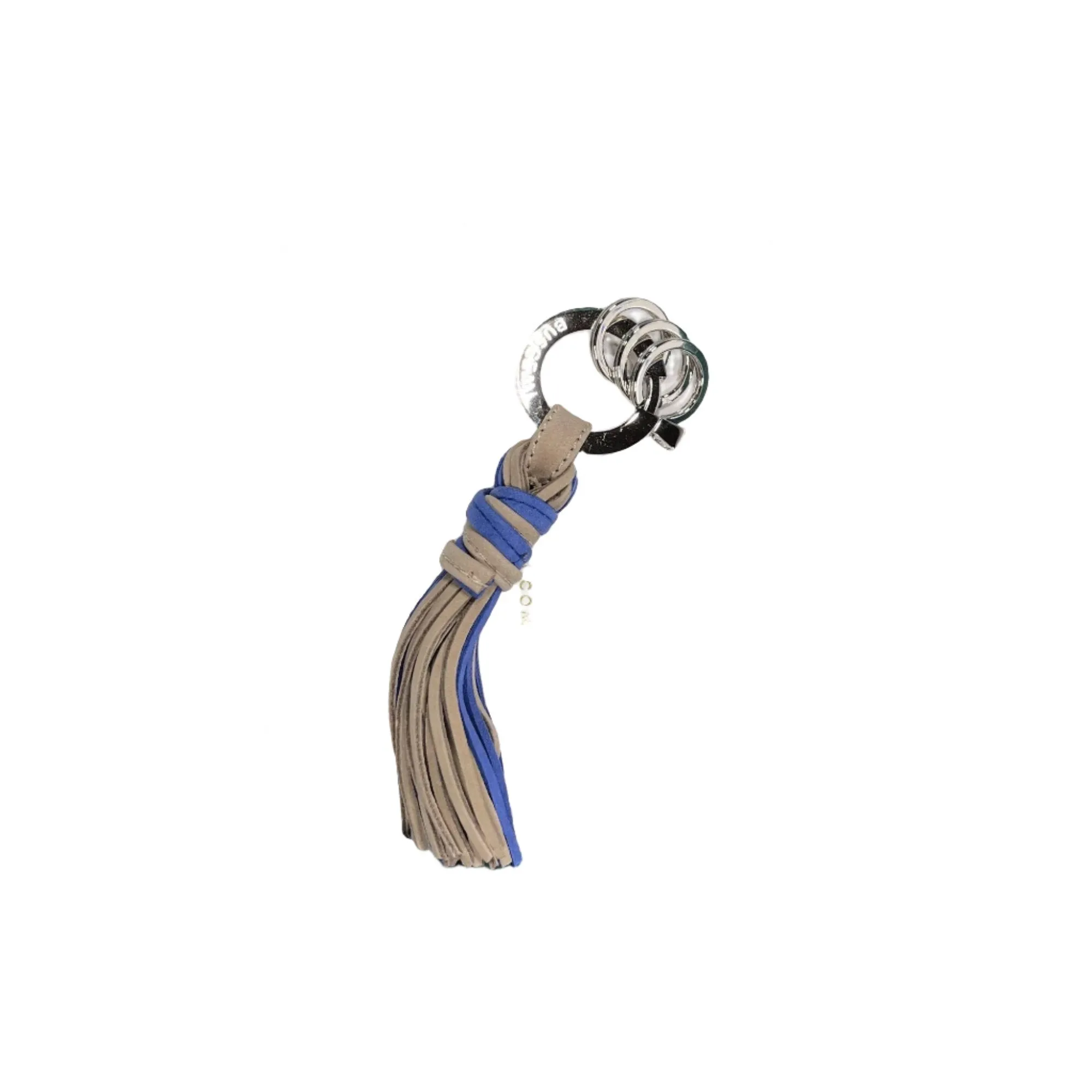Buscemi Keyholder Fringe Fog Royal Leather