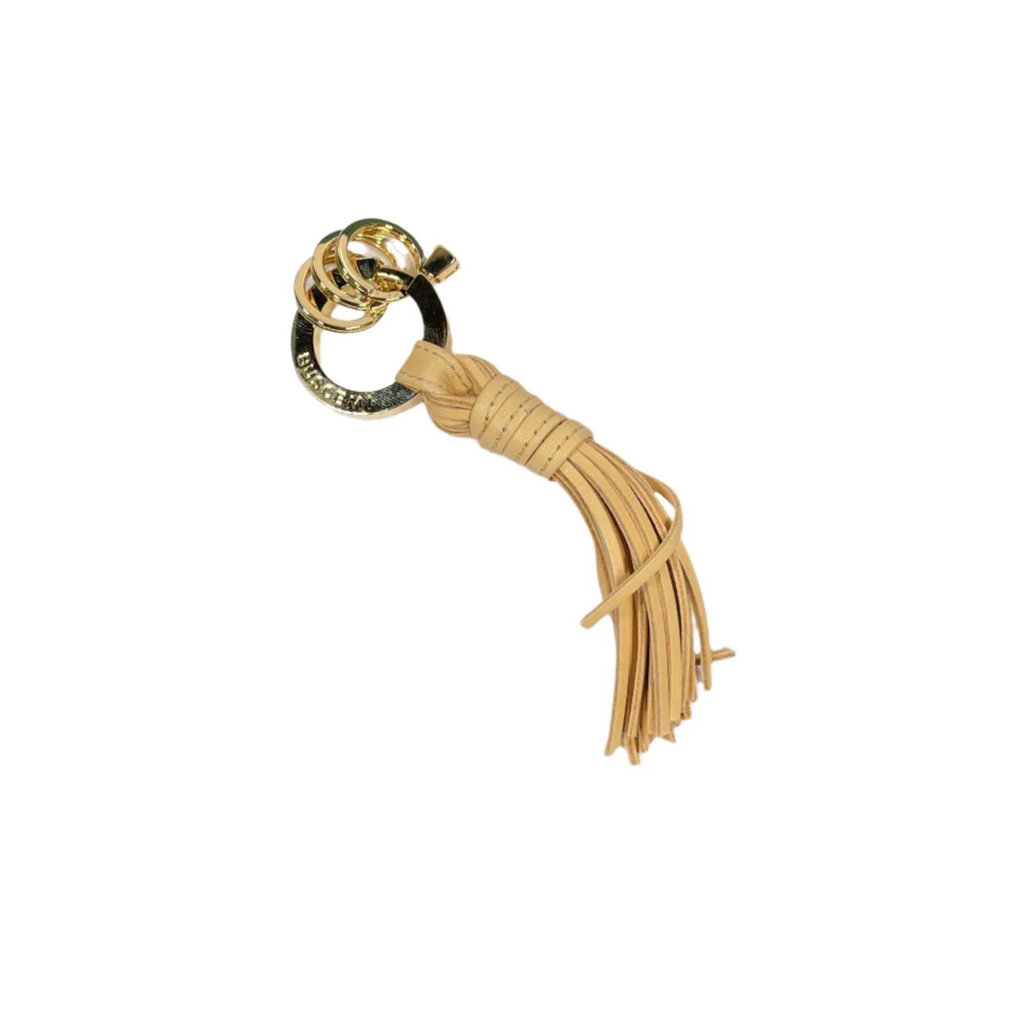 Buscemi Keyholder Fringe Natural Leather