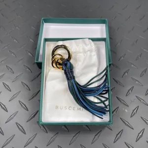 Buscemi Keyholder Fringe Oceano Tri Leather