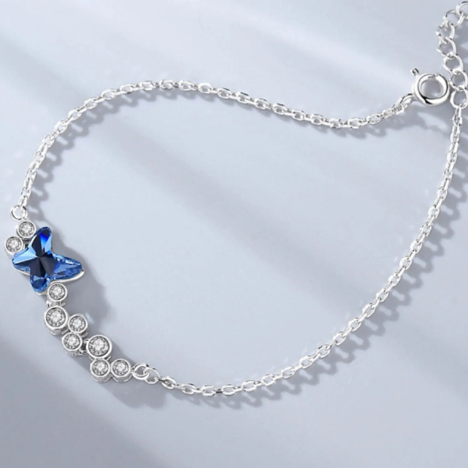 Butterfly Bracelet with Austrian Crystals