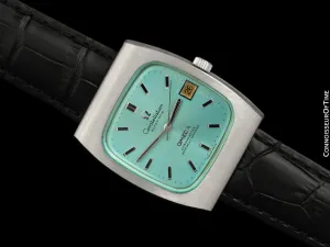 c. 1971 Omega Constellation Mens Automatic Chronometer Watch with Tiffany Blue Dial - Stainless Steel