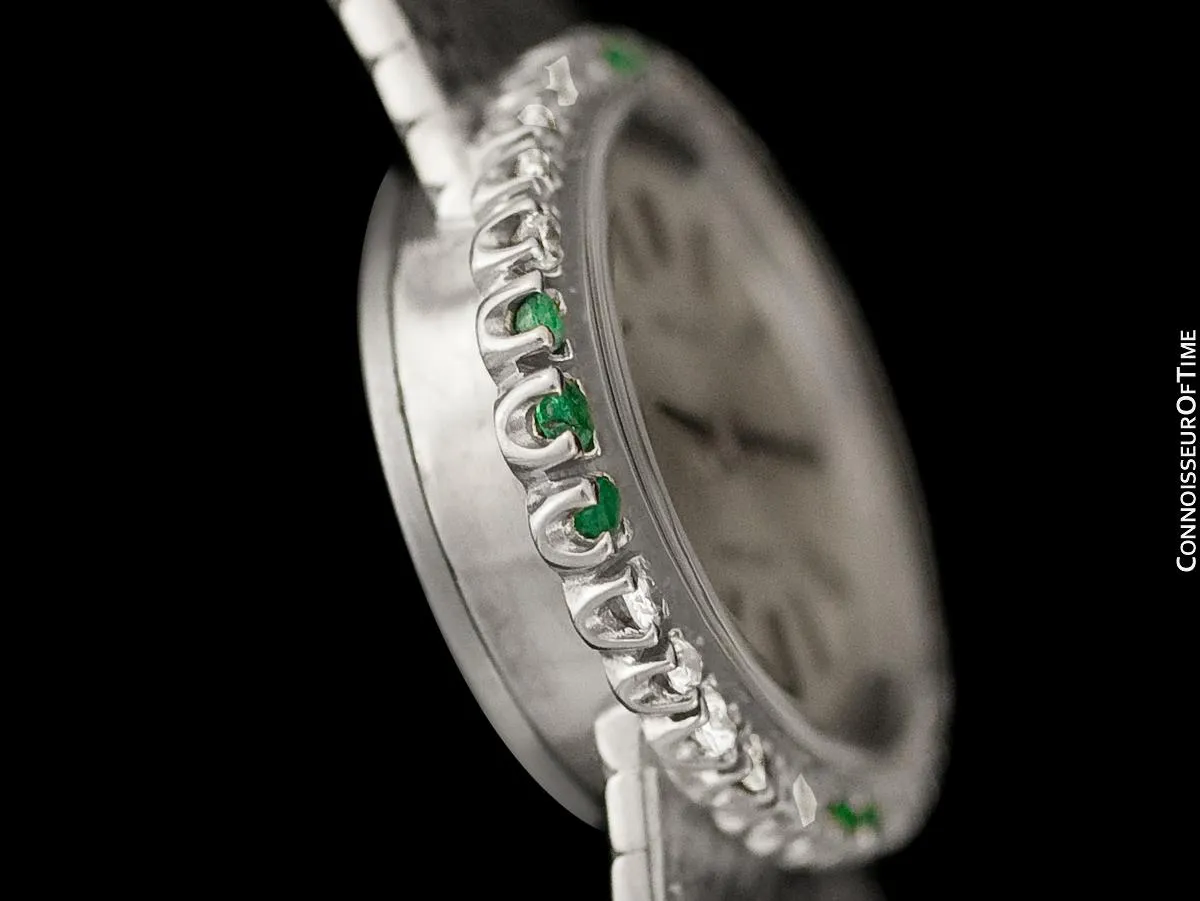 c. 1972 Rolex Ladies Vintage Dress Bracelet Watch - Stainless Steel & Diamonds