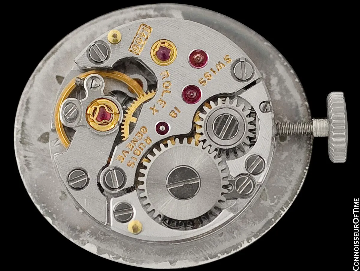c. 1972 Rolex Ladies Vintage Dress Bracelet Watch - Stainless Steel & Diamonds
