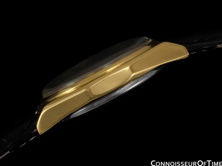 c. 1978 Omega Vintage Seamaster Mens Watch, Automatic, Date - 18K Gold Plated & Stainless Steel