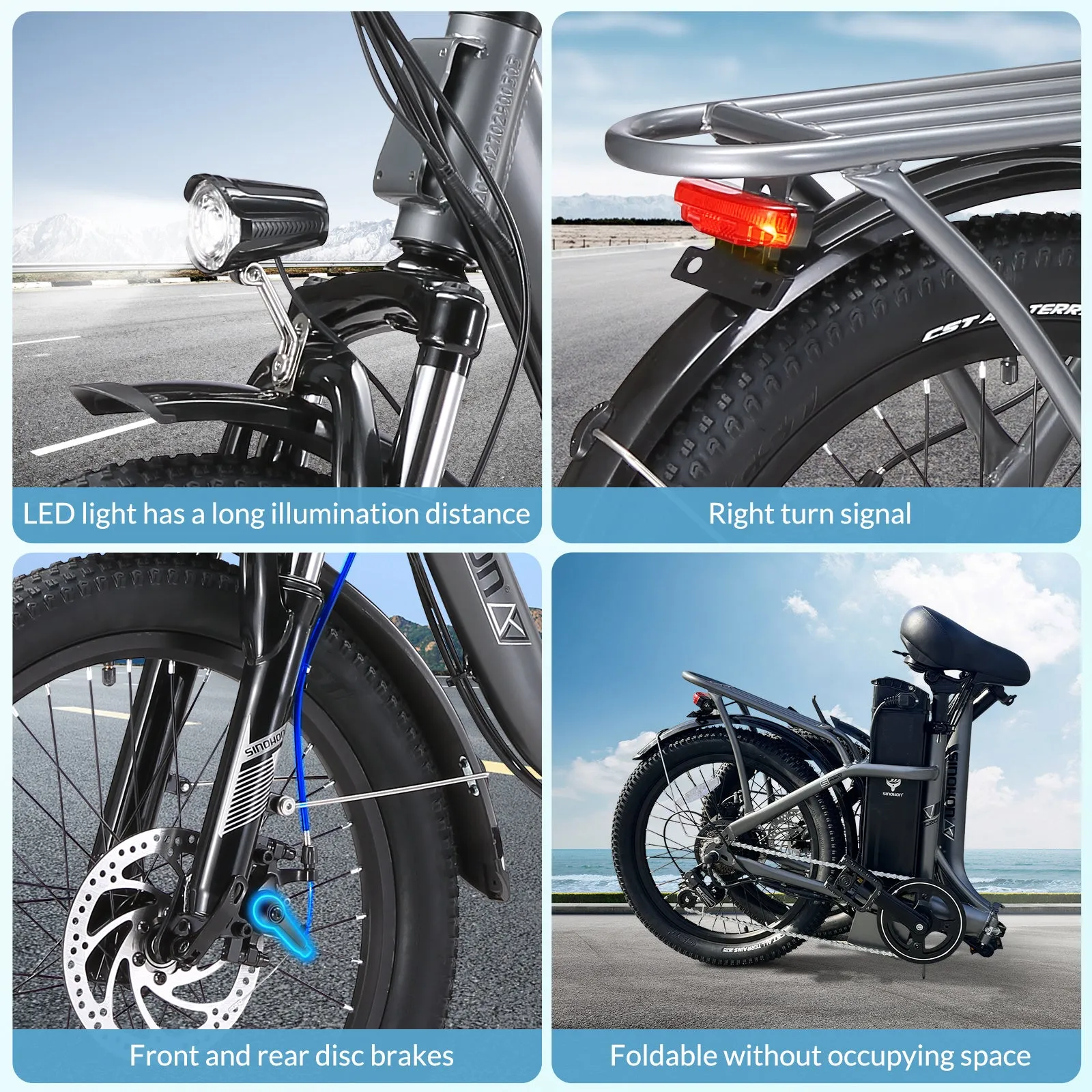 C20Ebike,250W Motor,36V18Ah Battery,20 Inches,Maximum Speed 25KM