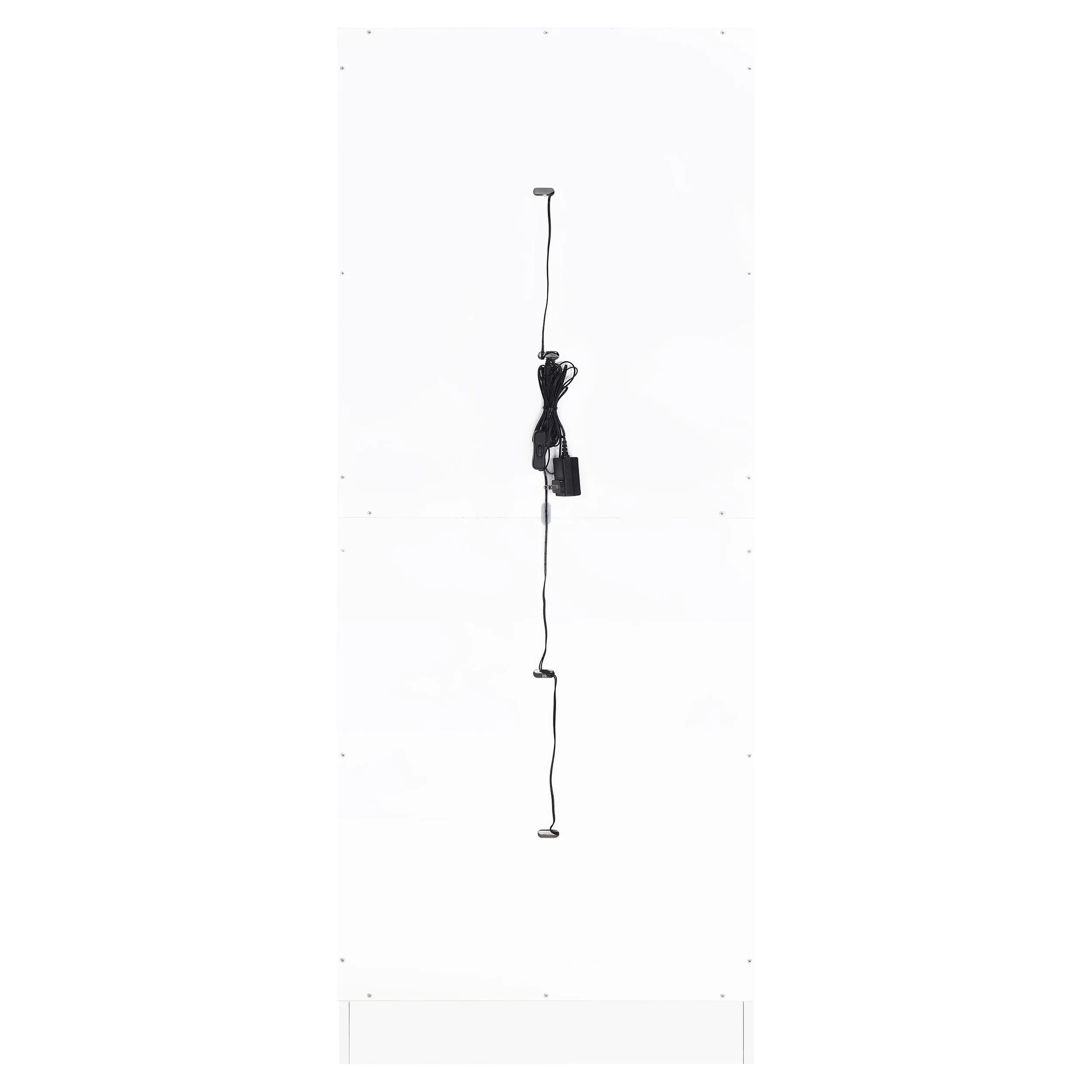Cabra 4-door LED Curio Display Cabinet White High Gloss