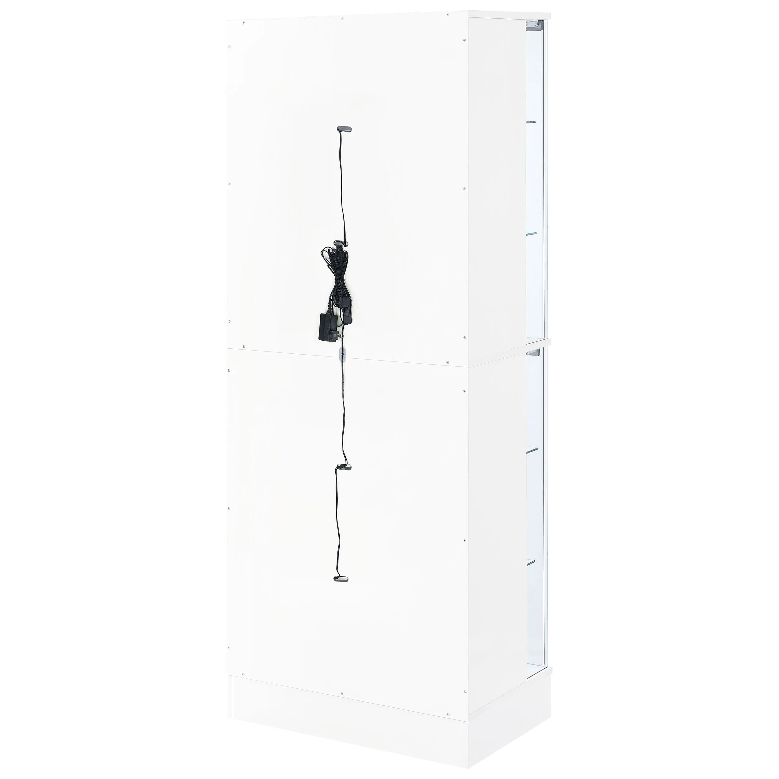 Cabra 4-door LED Curio Display Cabinet White High Gloss