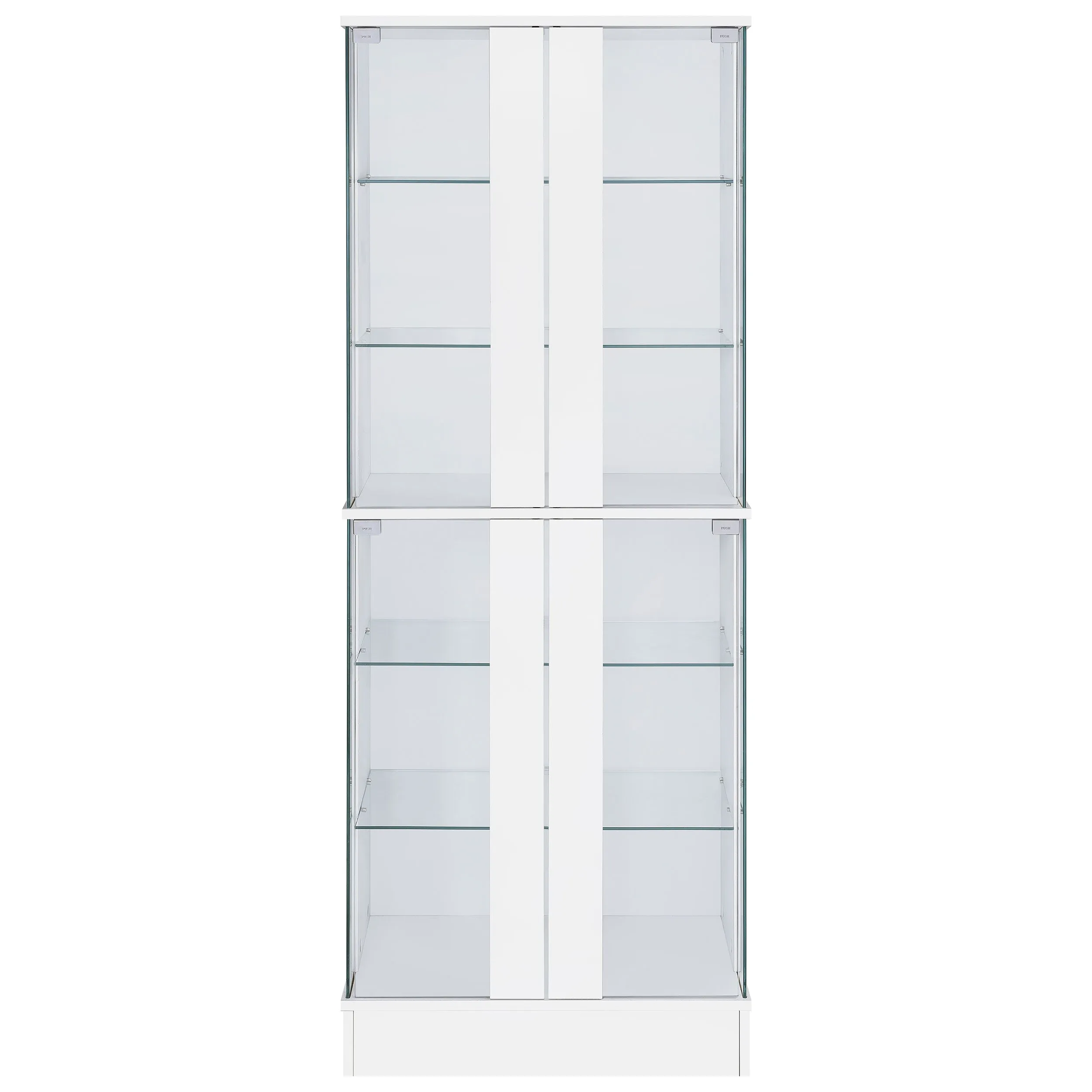 Cabra 4-door LED Curio Display Cabinet White High Gloss