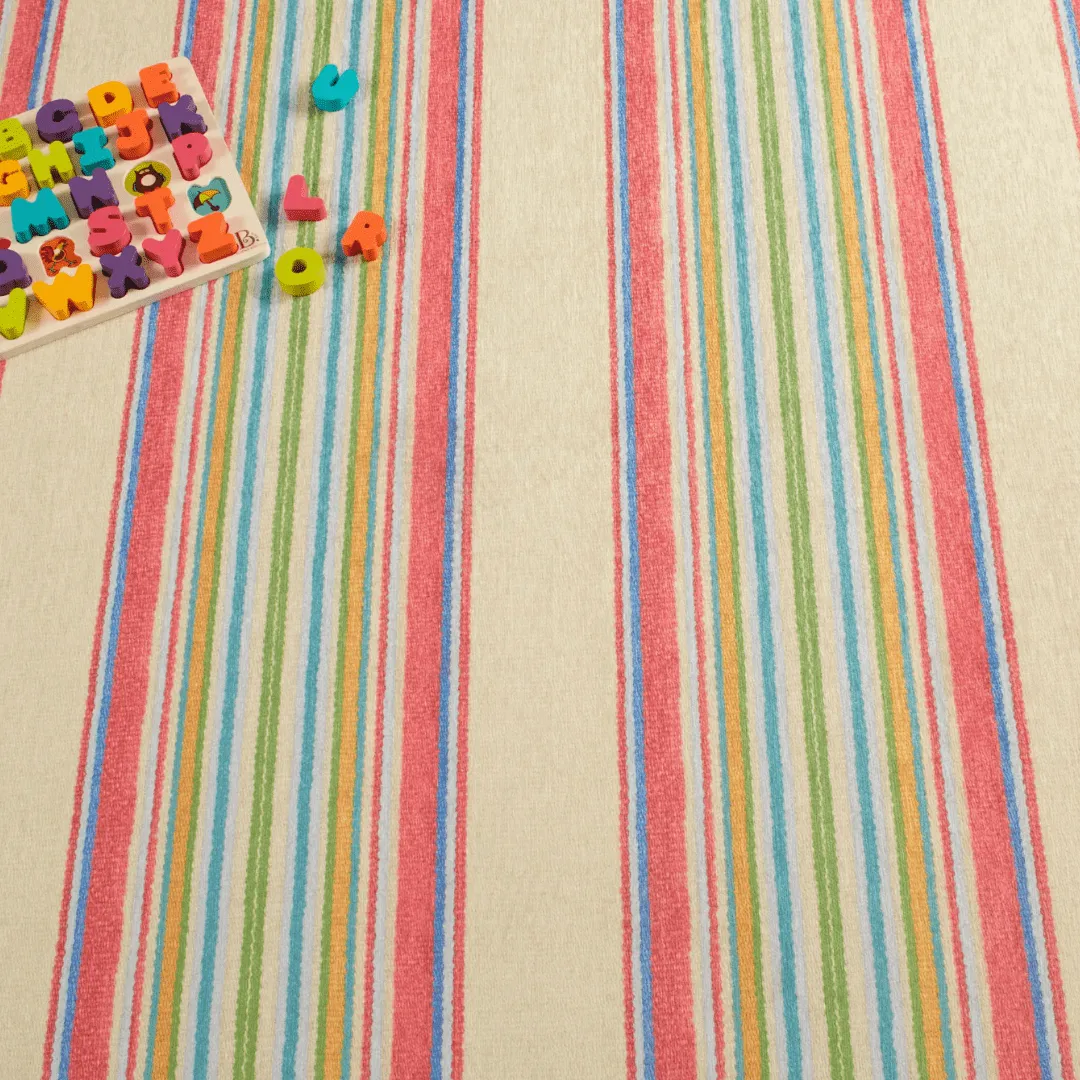 Cady Stripe Multi Machine Washable Rug