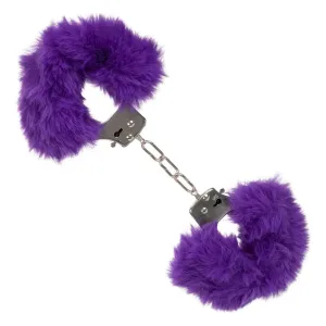 California Exotic Purple Ultra Fluffy Furry Metal Cuffs with 2 Keys