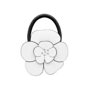 Camellia Crystal White Hair Tie