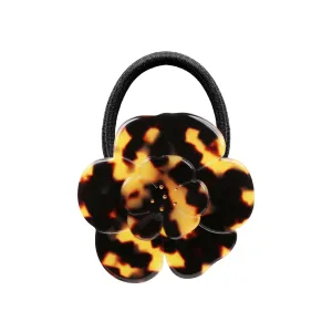 Camellia Dark Tortoiseshell Hair Tie