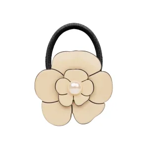 Camellia Pearl Ivory Hair Tie