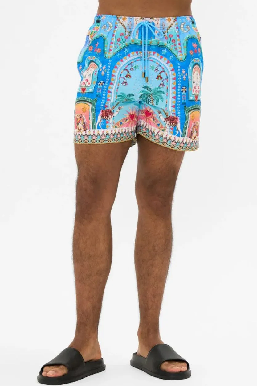 CAMILLA Mid Length Boardshort - A Painted Village