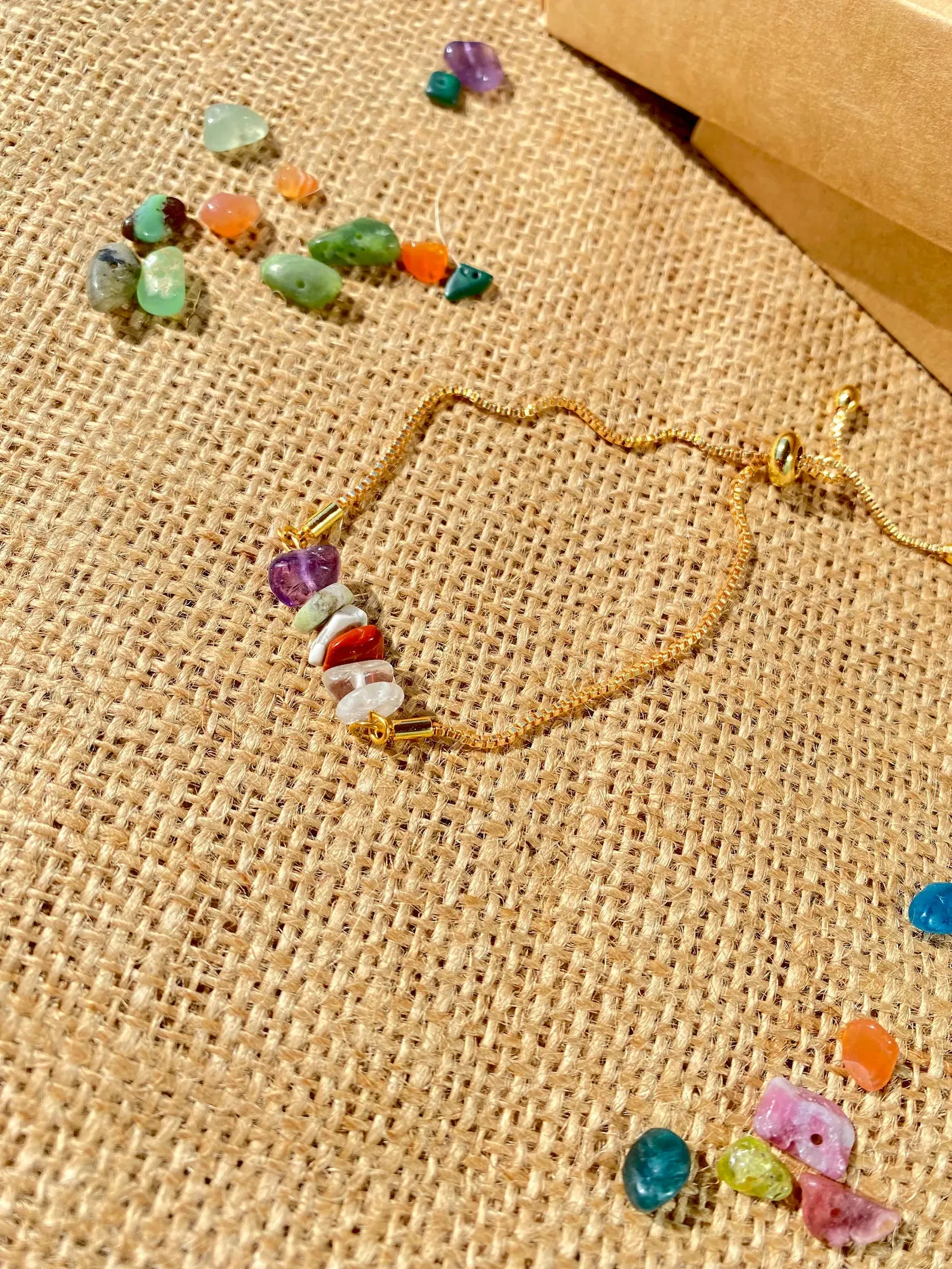Cancer Zodiac Gemstone Bracelet