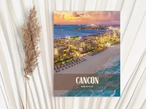 Cancún Retro Wall Art, Mexico