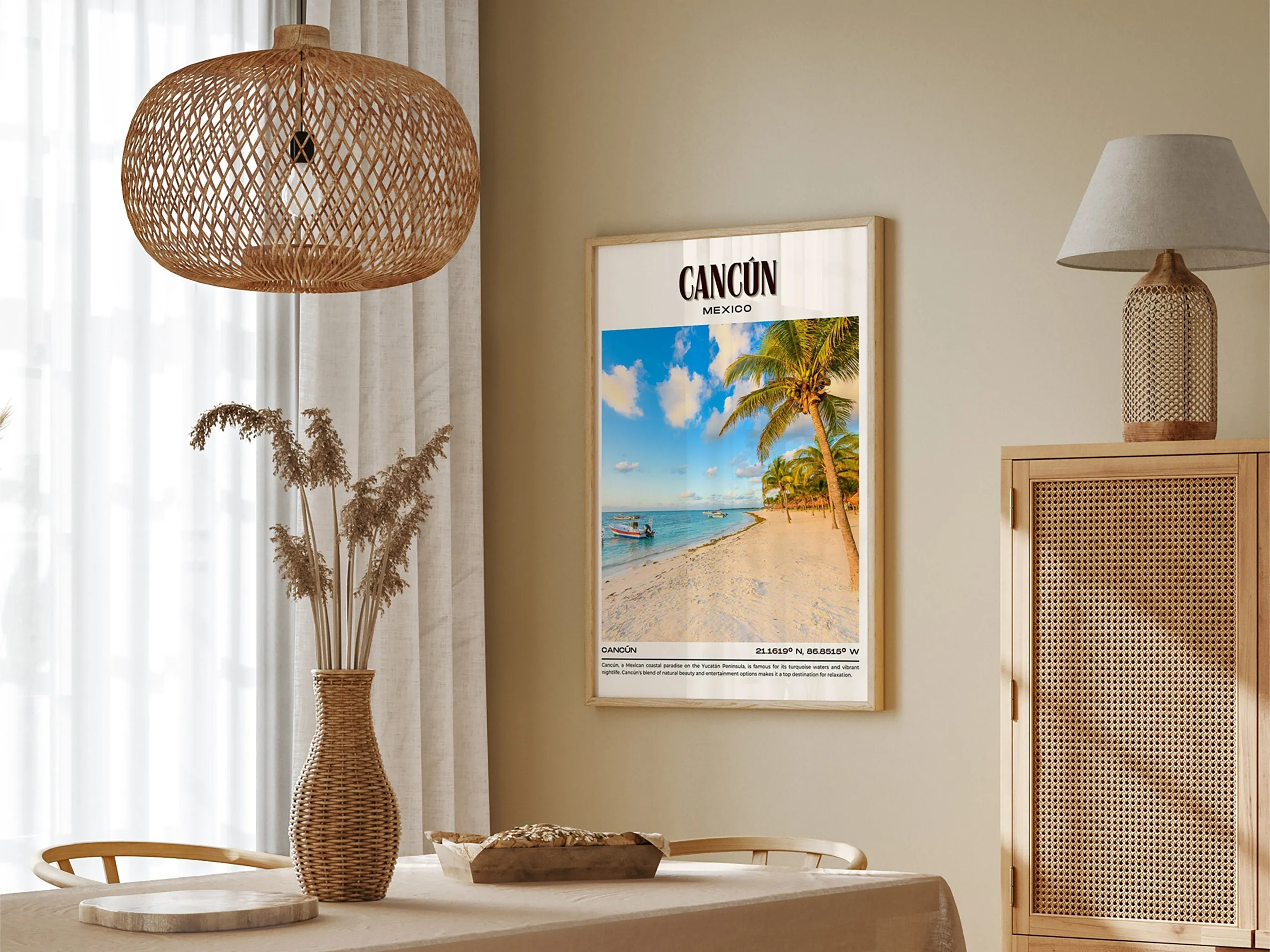 Cancún Vintage Wall Art, Mexico