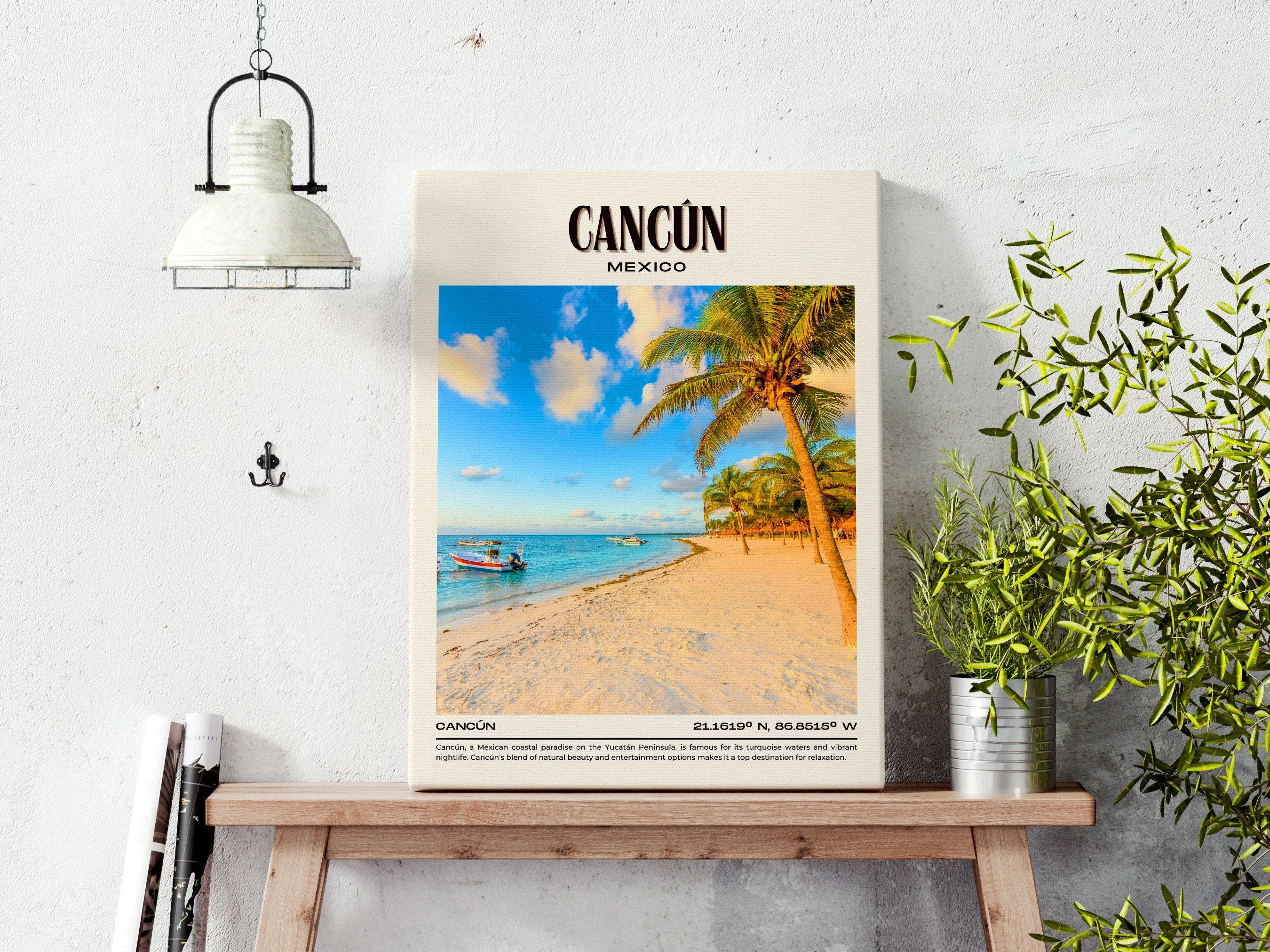 Cancún Vintage Wall Art, Mexico