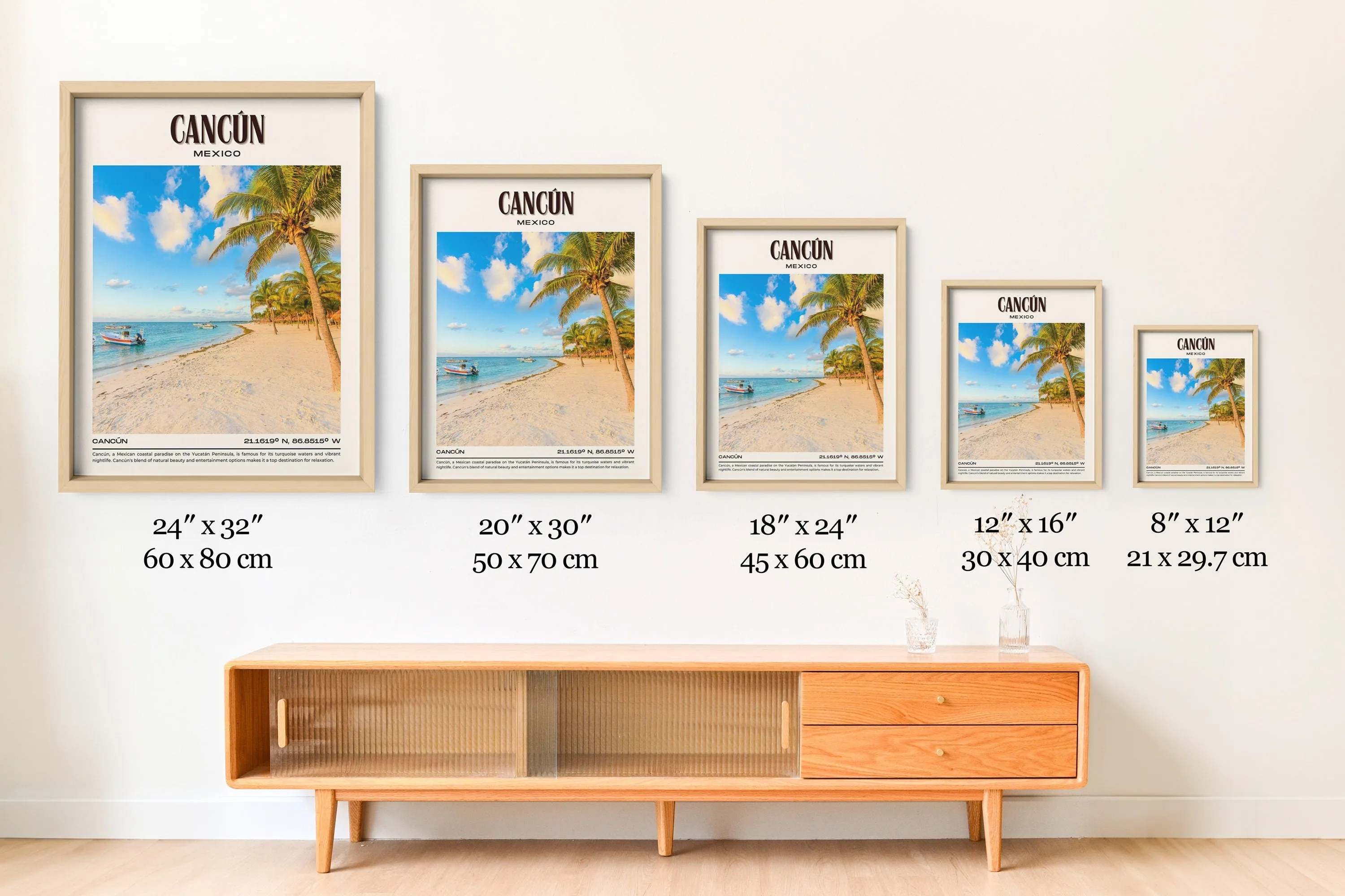 Cancún Vintage Wall Art, Mexico
