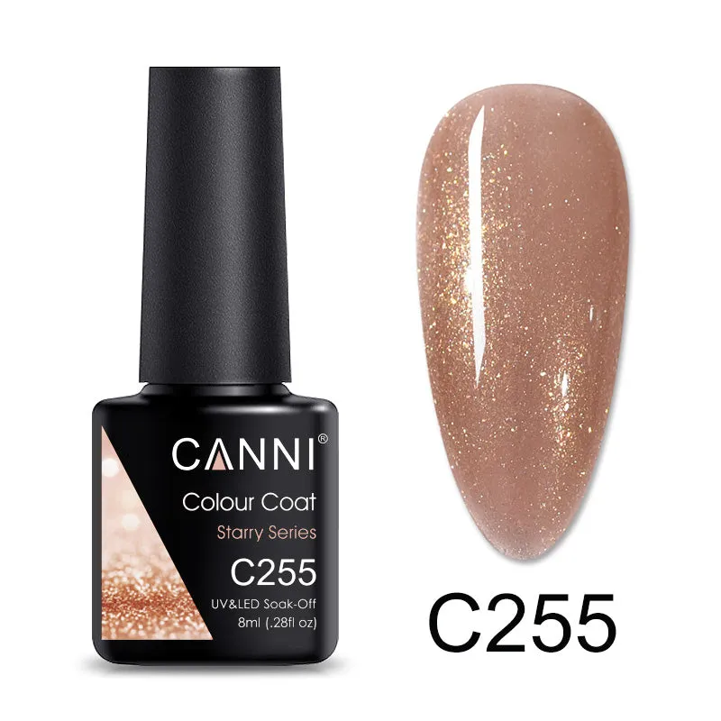 CANNI® Glitter Shimmer Starry Series Nail Gel Polish Varnish Soak Off UV LED - 8ML