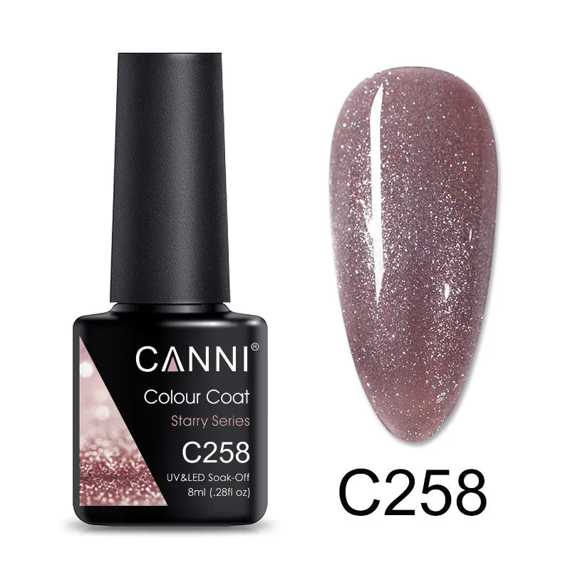 CANNI® Glitter Shimmer Starry Series Nail Gel Polish Varnish Soak Off UV LED - 8ML