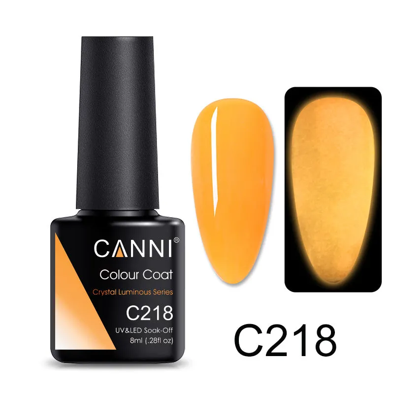 CANNI® Glow Crystal Luminous Series Nail Gel Polish Varnish Soak Off UV LED - 8ML