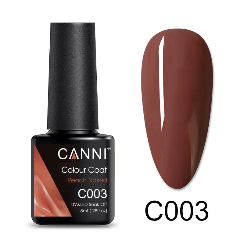 CANNI Luxury Lite UV / LED Nail Gel Varnish - 8ml (Shade C001 - C072)