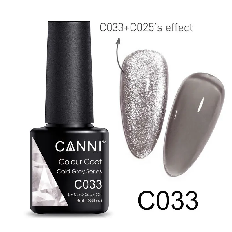 CANNI Luxury Lite UV / LED Nail Gel Varnish - 8ml (Shade C001 - C072)