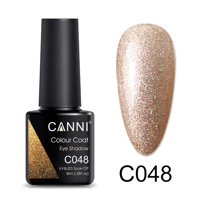CANNI Luxury Lite UV / LED Nail Gel Varnish - 8ml (Shade C001 - C072)