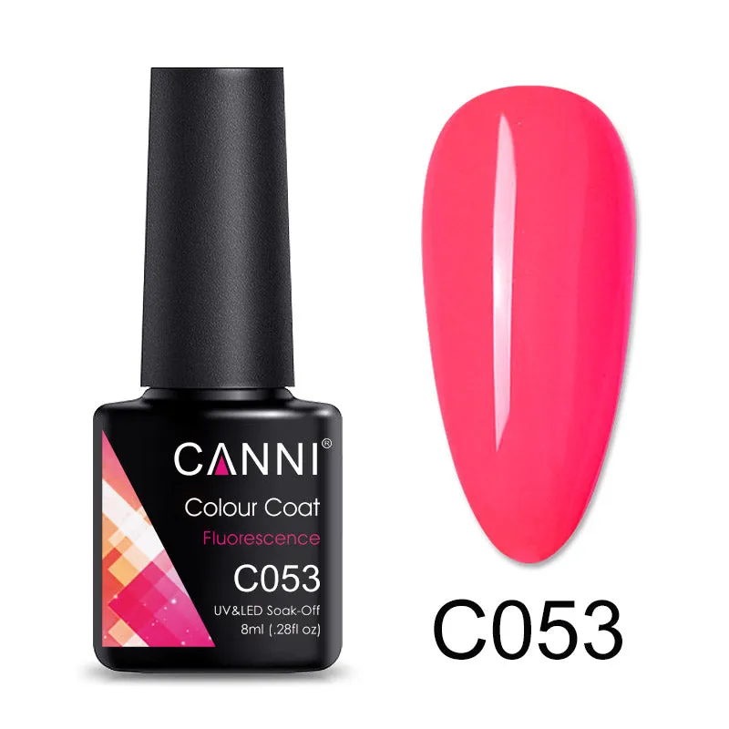 CANNI Luxury Lite UV / LED Nail Gel Varnish - 8ml (Shade C001 - C072)