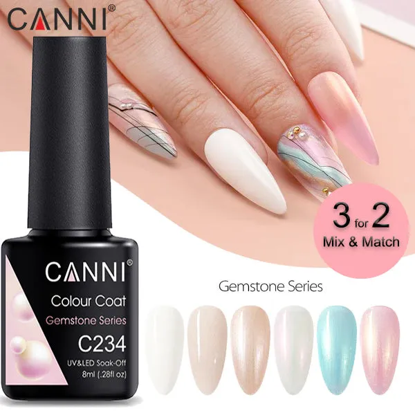 CANNI® Metallic Gemstone Series Nail Gel Polish Varnish Soak Off UV LED - 8ML