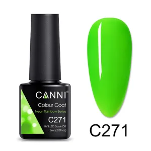 CANNI® Neon Rainbow Series Nail Gel Polish Varnish Soak Off UV LED - 8ML