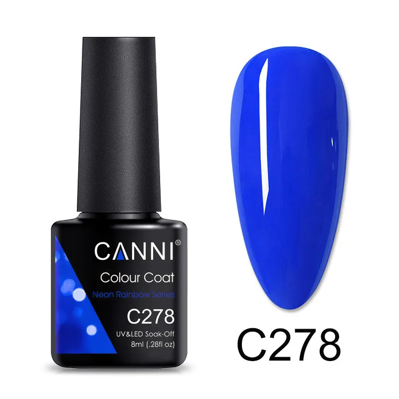 CANNI® Neon Rainbow Series Nail Gel Polish Varnish Soak Off UV LED - 8ML