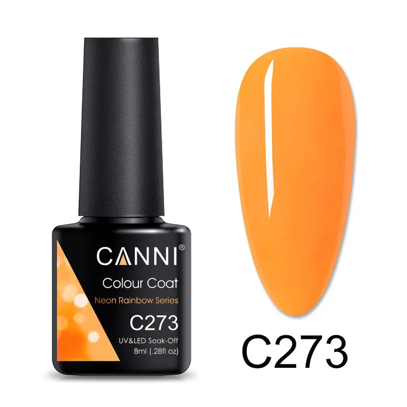 CANNI® Neon Rainbow Series Nail Gel Polish Varnish Soak Off UV LED - 8ML