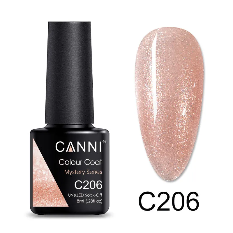CANNI® Nude Glitter Mystery Series Nail Gel Polish Varnish Soak Off UV LED - 8ML