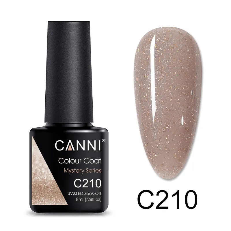 CANNI® Nude Glitter Mystery Series Nail Gel Polish Varnish Soak Off UV LED - 8ML