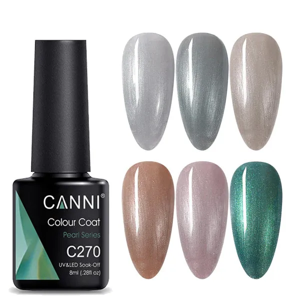 CANNI® Pearl Series Nail Gel Polish Varnish Soak Off UV LED  - 8ML