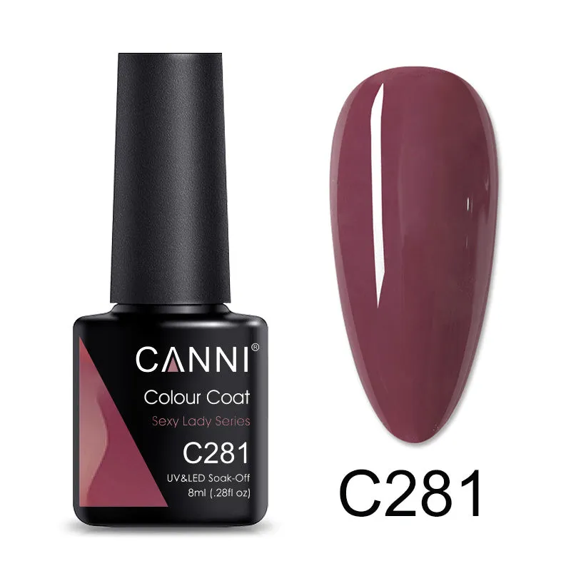 CANNI® Sexy Lady Series Nail Gel Polish Varnish Soak Off UV LED Purple Red - 8ML