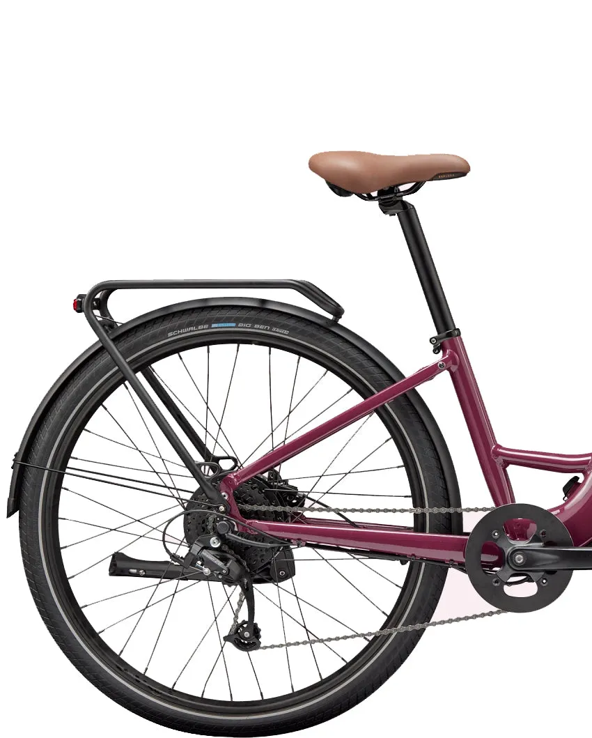 Cannondale Mavaro Neo SL Low-Step Electric Hybrid Bike 2025 - Black Cherry