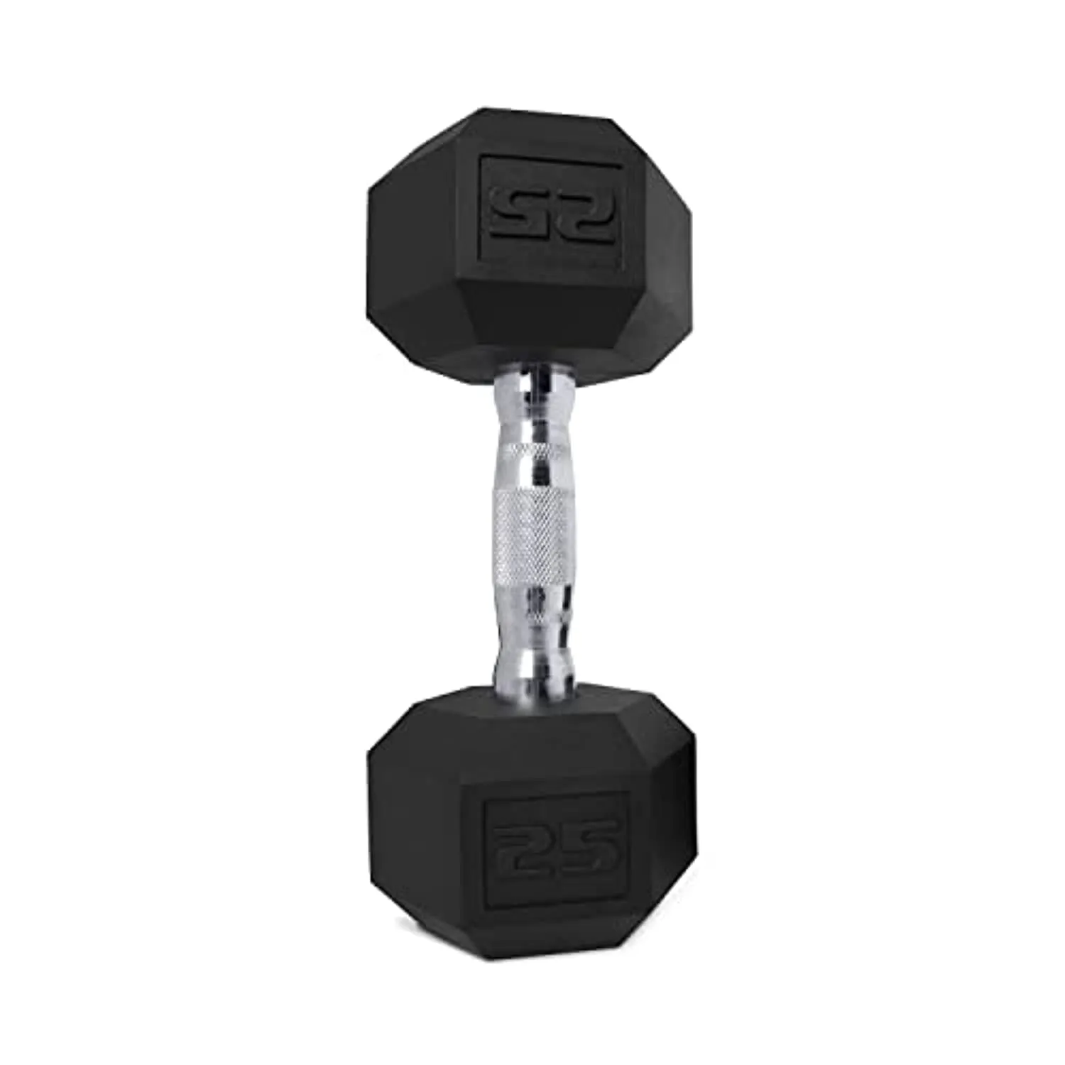 CAP 25 LB Coated Hex Dumbbell Weight, New Edition
