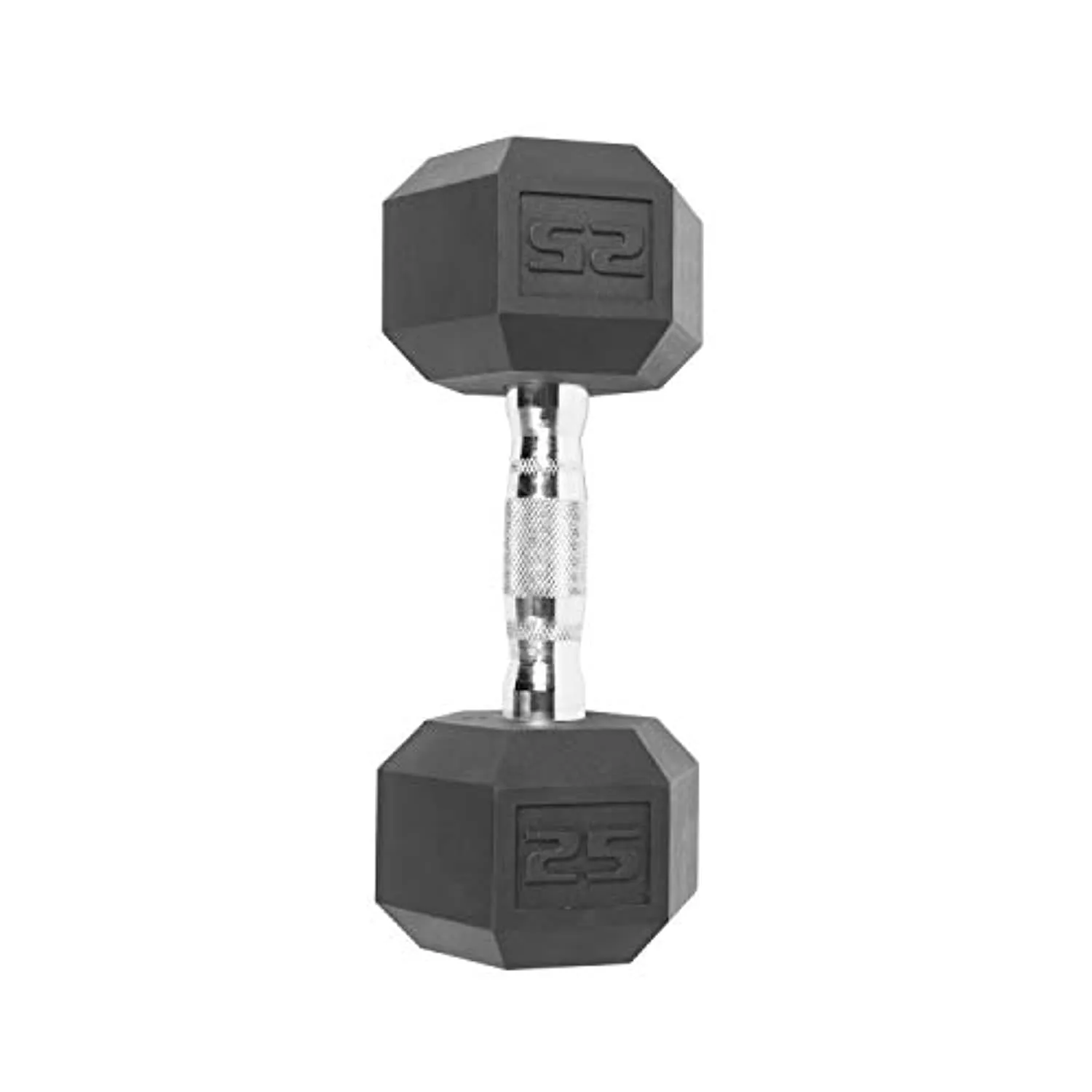 CAP 25 LB Coated Hex Dumbbell Weight, New Edition