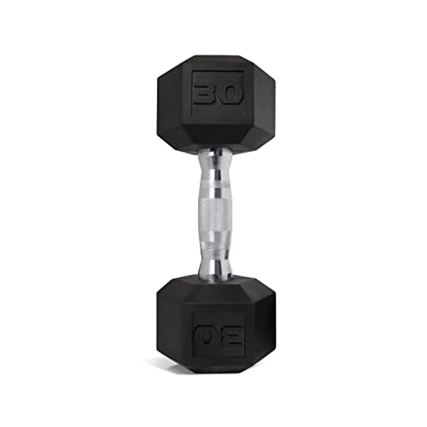 CAP 30 LB Coated Hex Dumbbell Weight, New Edition