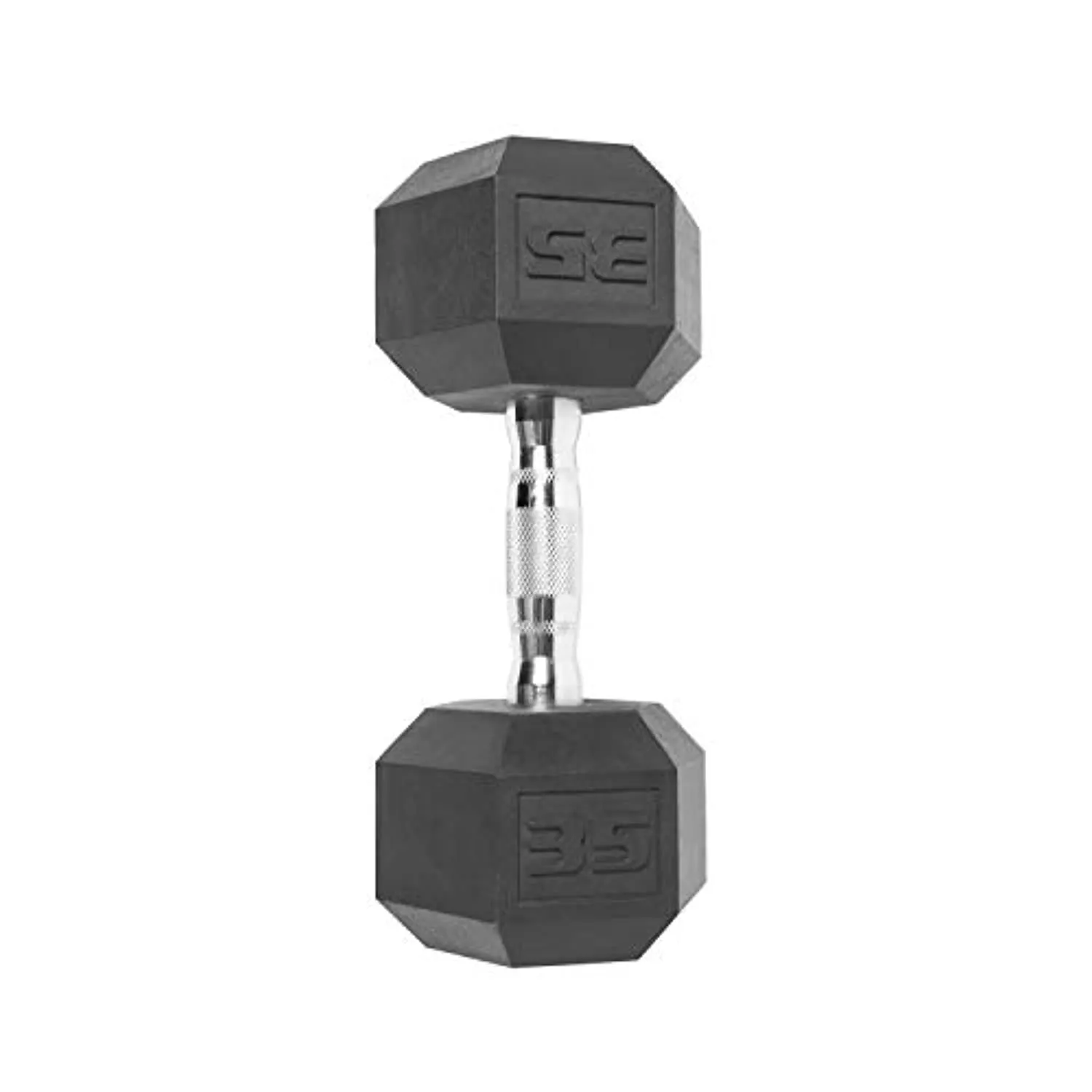 CAP 35 LB Coated Hex Dumbbell Weight, New Edition