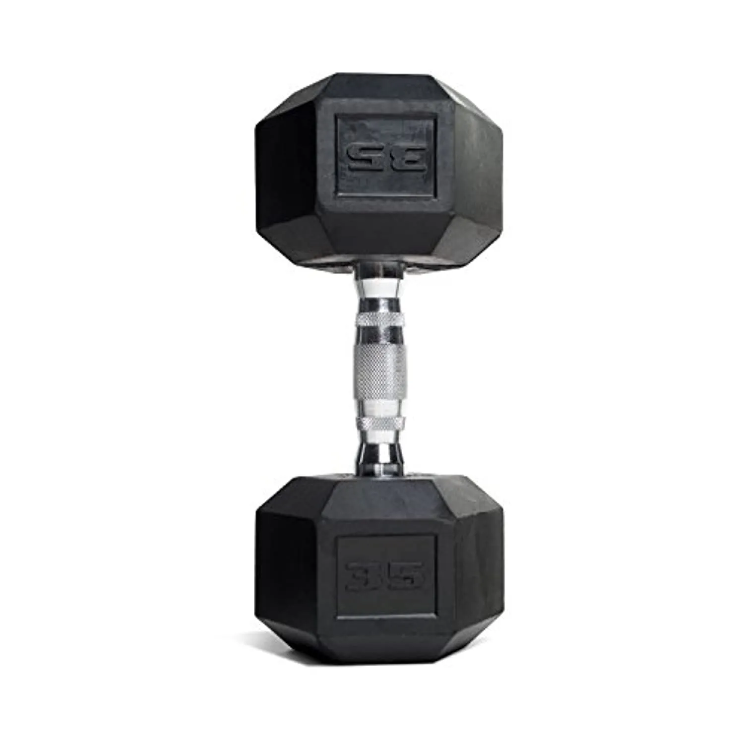 CAP 35 LB Coated Hex Dumbbell Weight, New Edition