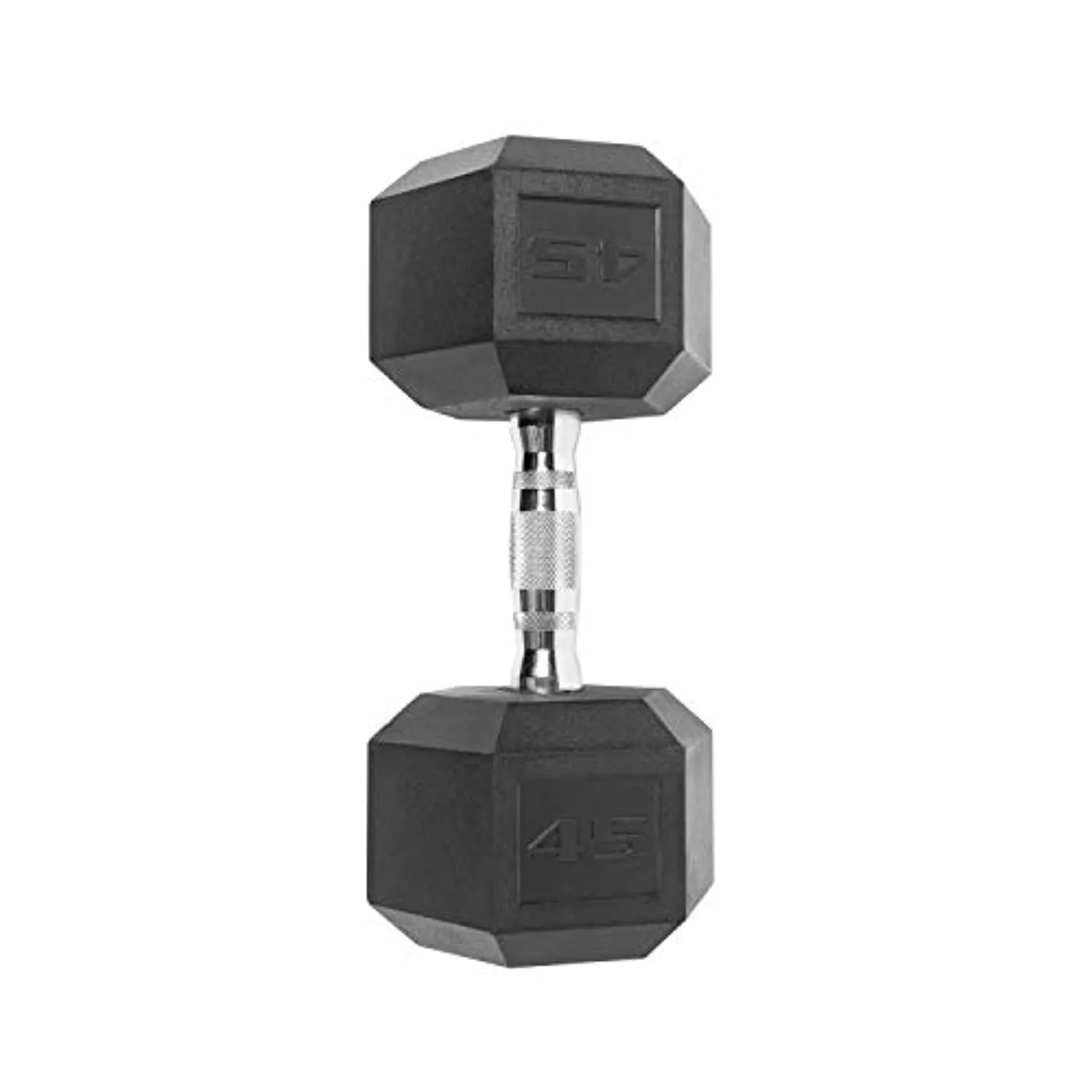 CAP 45 LB Coated Hex Dumbbell Weight, New Edition