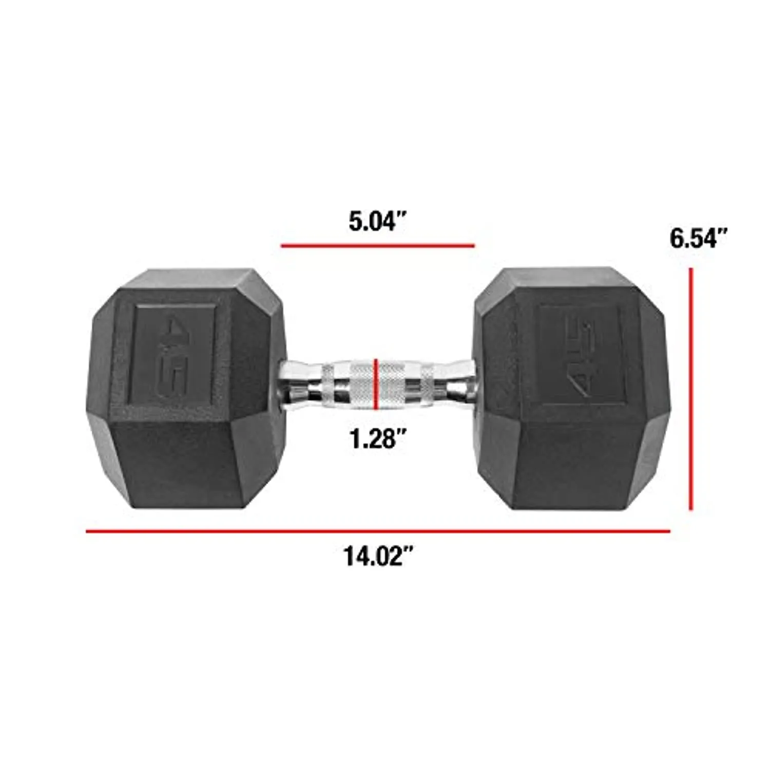 CAP 45 LB Coated Hex Dumbbell Weight, New Edition