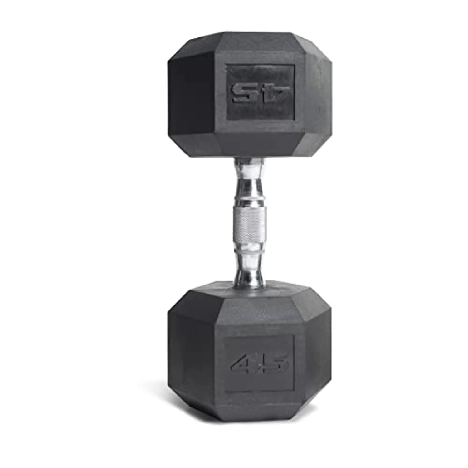 CAP 45 LB Coated Hex Dumbbell Weight, New Edition