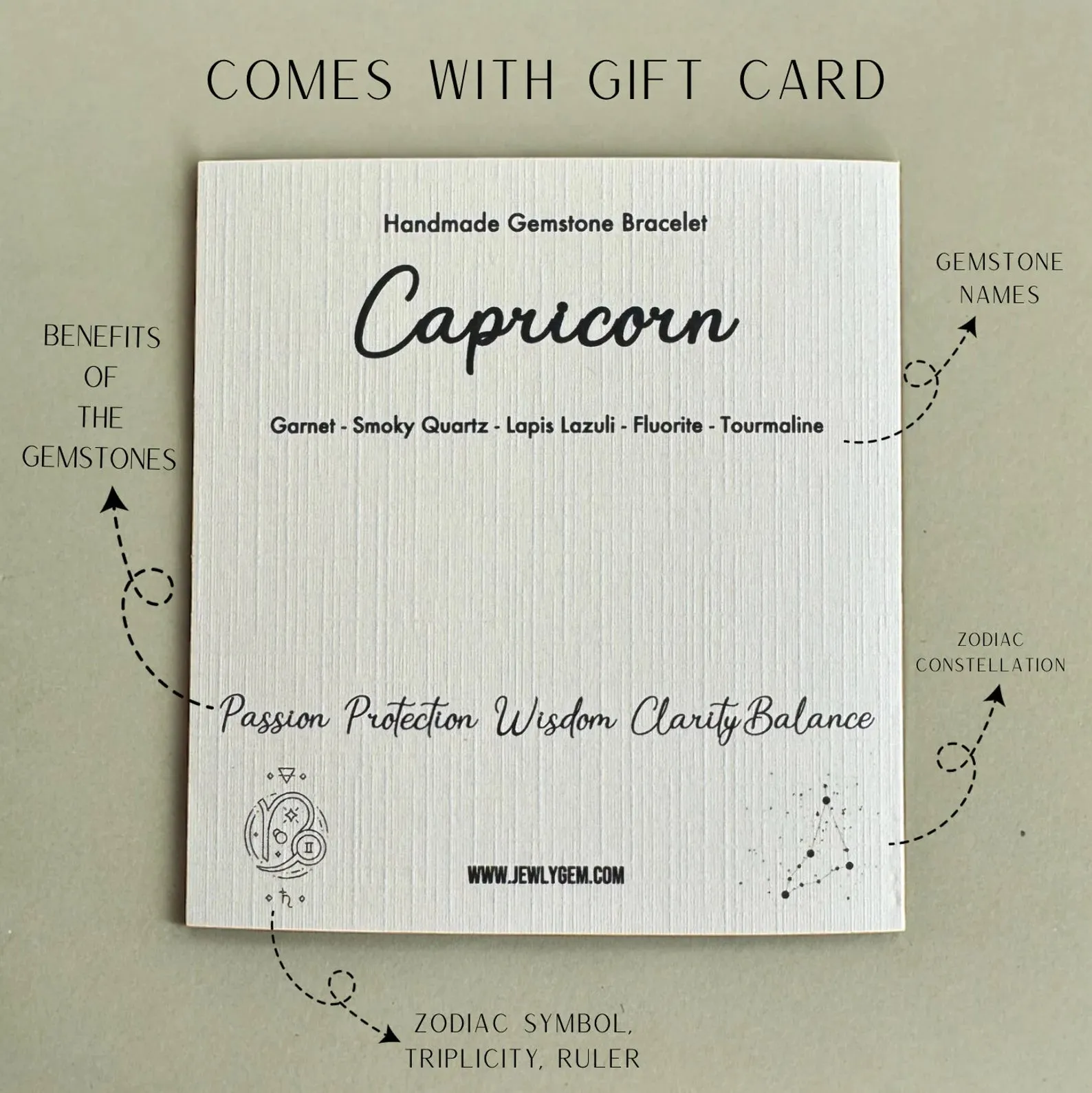 Capricorn Zodiac Bracelet
