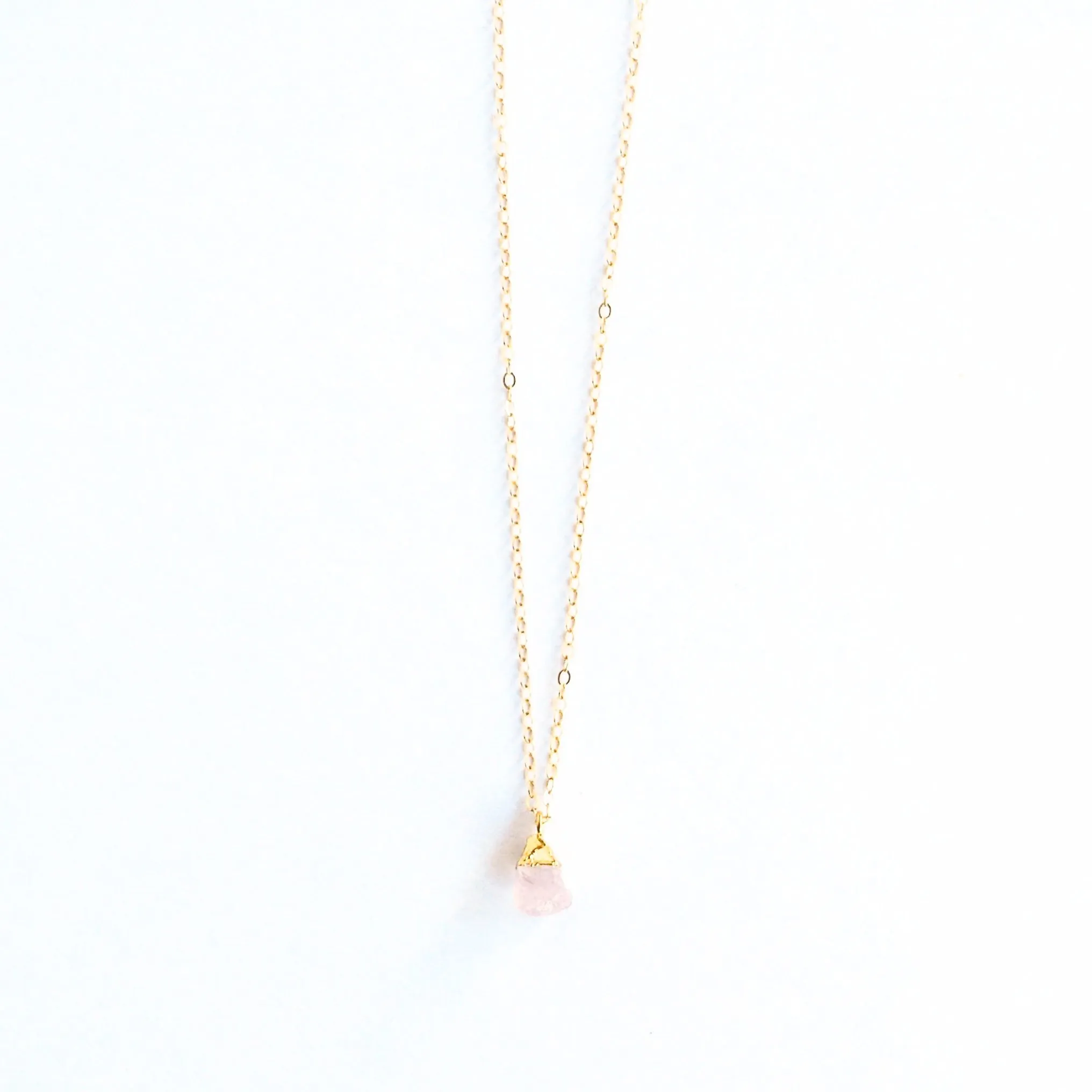 Carmel Rose Quartz Necklace